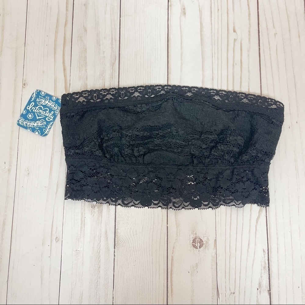 Free People Black Lace Bandeau Size XS Women - Picture 2 of 10